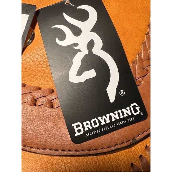 NWT Browning Locking Honey Brown Faux Leather Oakley Concealed Carry Cross body - Picture 4 of 15